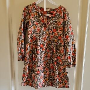 Floral Long Sleeve Kids Dress